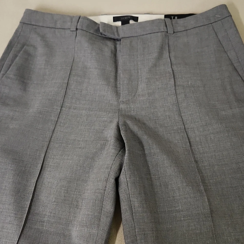 J. Crew Classic Gray Wool Trousers Sz 4 - Picture 2 of 7